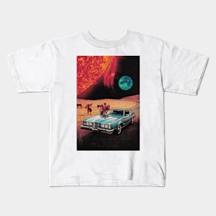 Landing On An Unknown Planet Kids T-Shirt